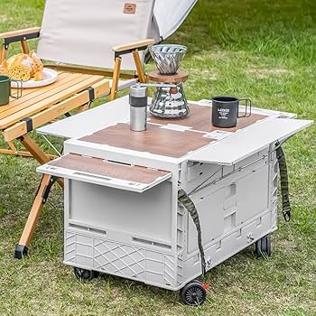 Amazon.co.jp: Warayumi キャンプ収納ケース 折りたたみ キャンプ